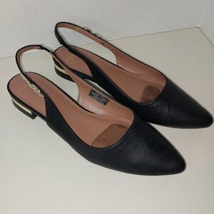 Beige Slingback Flats Sz 11 . Jones New York